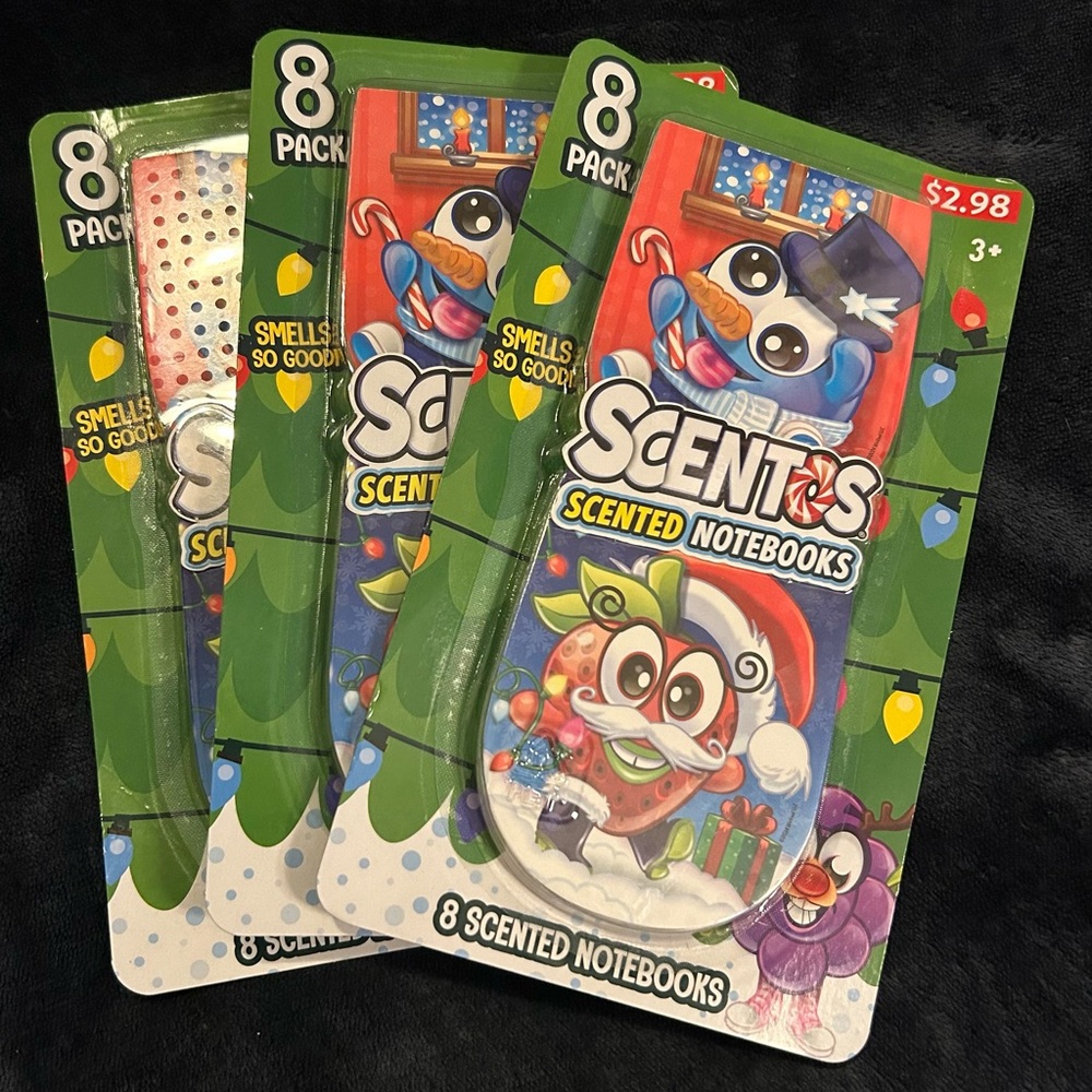 3 - 8 Pack Scentos Scented Notebooks